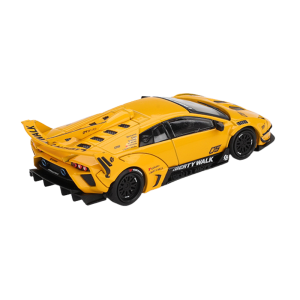 Mini GT Lamborghini LB-Silhouette Works Murcielago GT Evo Yellow Phía Sau