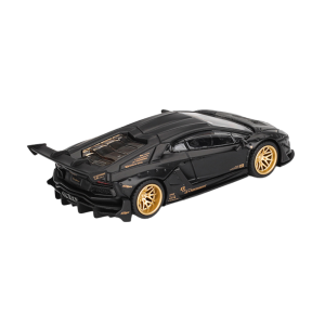 Mini GT Lamborghini Aventador Liberty Walk Limited Edition Matte Black Sau