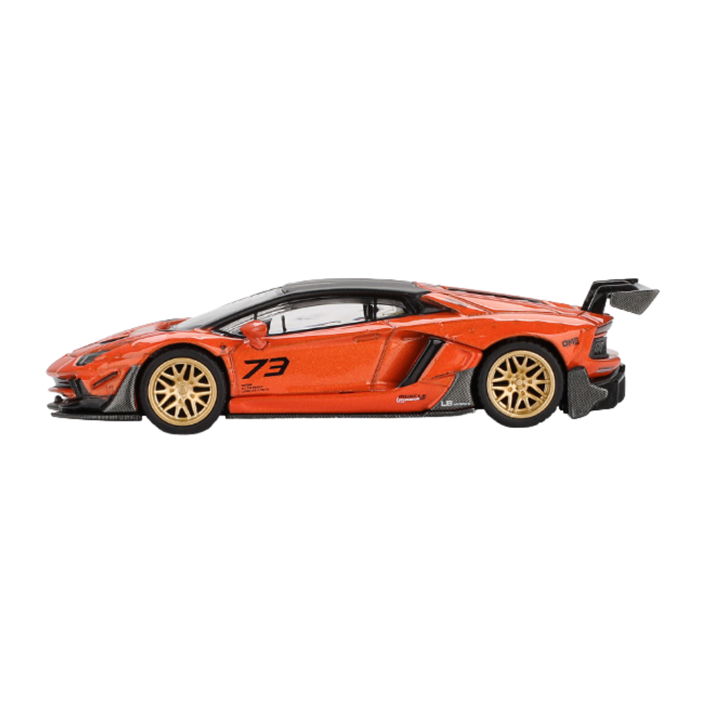 Mini GT Lamborghini Aventador Liberty Walk Limited Edition Orange MDX 2025 Ngang