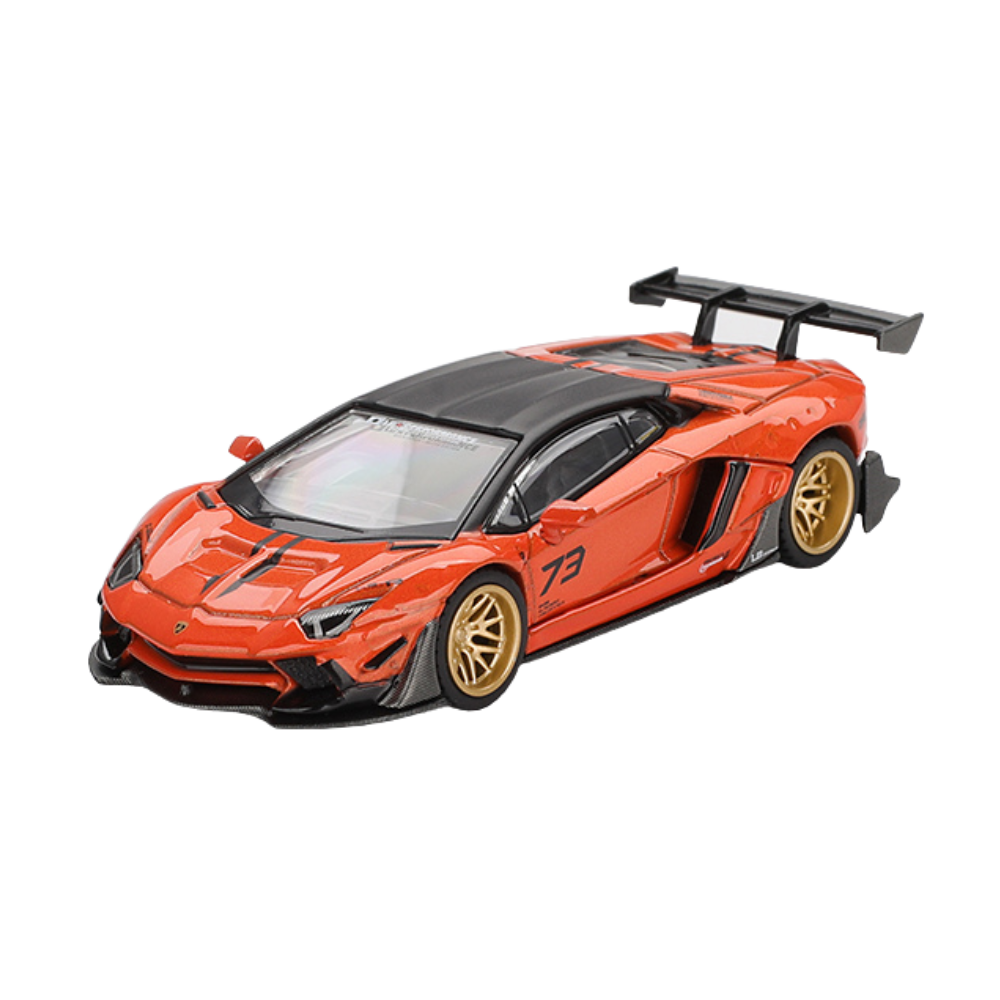 Mini GT Lamborghini Aventador Liberty Walk Limited Edition Orange MDX 2025 Trước